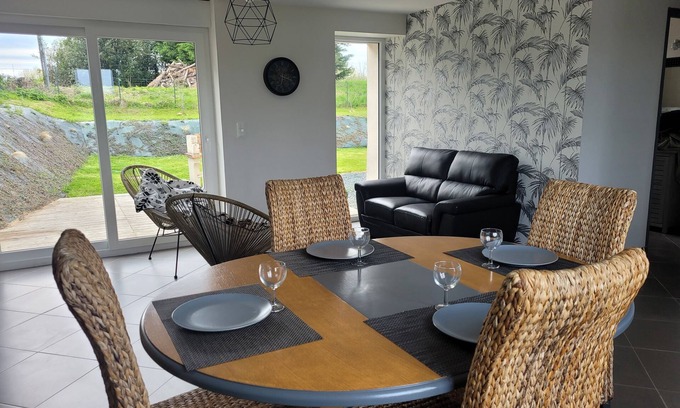 Creances House | Maison Avec Jardin Dans Environnement Calme à 5' de la Plage