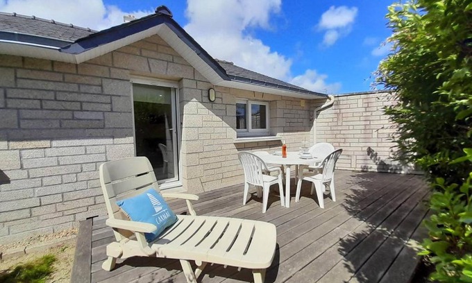 Carnac Villa | Maison cosy à Carnac Plage, 500m de la mer, terrasse sud, parking, petit animal accepté, non fumeur - FR-1-477-97