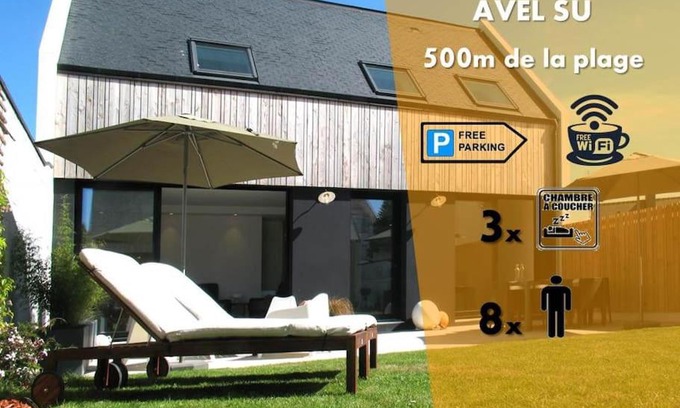 Plobannalec-Lesconil House | Maison de vacances Lesconil à 500 m de la plage