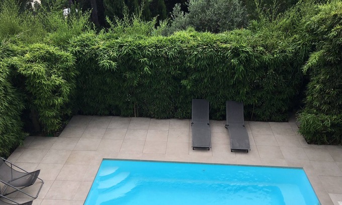 Antibes House | Maison des Bambous, 4 star contemporary house with private heated pool