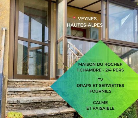 Veynes Apartment | Maison du Rocher Veynes - 2 à 4 personnes - Draps et Serviettes fournies
