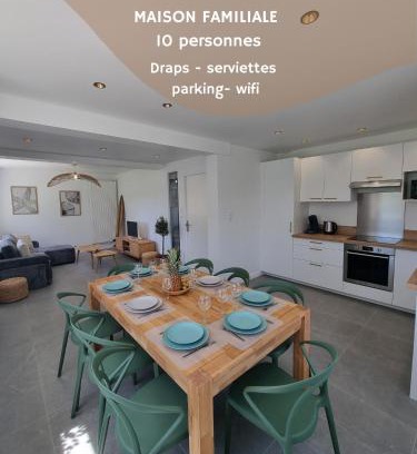 Saint-Jean-Trolimon House | Maison familiale - 10pers - 3 étoiles - lumineuse et cosy - draps et serviettes inclus - parking - La Torche 9 min