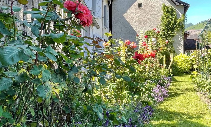 Accous House | Maison Hirondelle - a charming village home with a peaceful garden