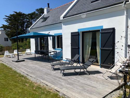 Locmaria House | Maison indépendante à Pouldon, proche plage, 4 chambres, jardin - FR-1-418-262