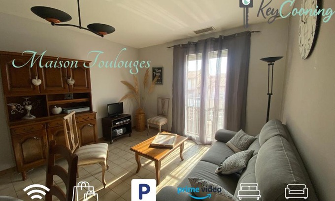 Toulouges House | Maison Toulouges Climatisée - Proche Perpignan