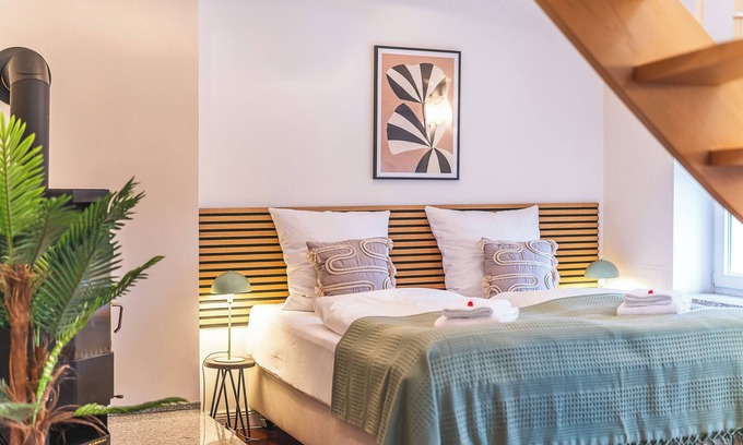 Lubeck City Centre Apartment | Maisonette at Holstentor with roof terrace and home cinema