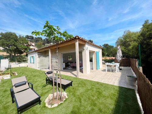 La Croix-Valmer Villa | Maisonnette avec 2 chambres climatisée en face de la plage de Gigaro