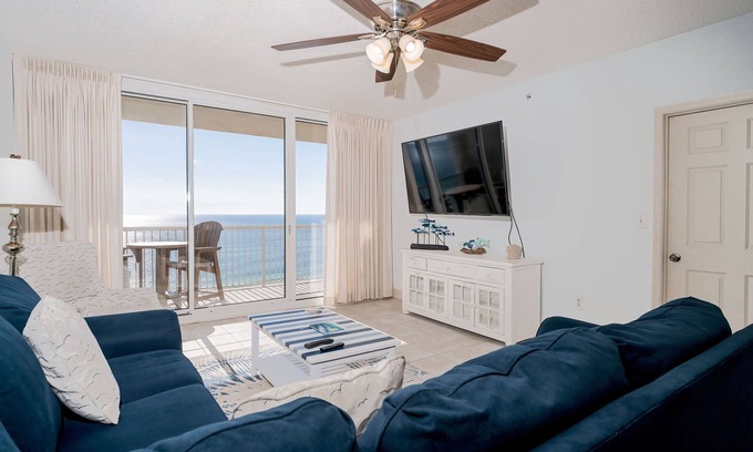 Long Beach Condo | Majestic 802 Tower I! Gulf Front! 4 Bedroom 3 Bathroom LOWER FLOOR! Sleeps 10,