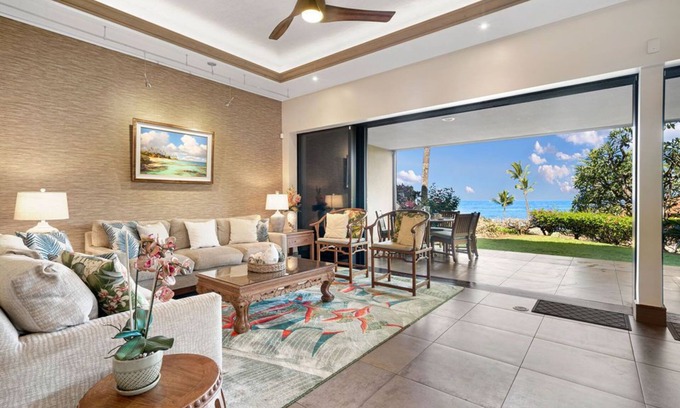 Wailea Condo | Makena Surf C-107: Premier Luxury Condo Largest 2-Bed Oceanviews Local Art