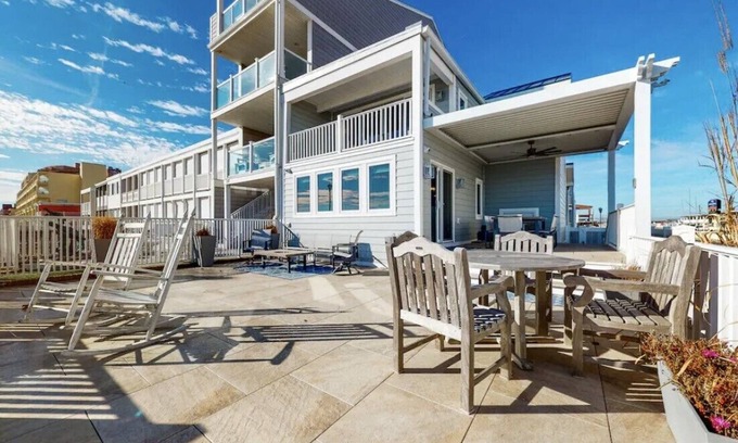 Ocean City House | Malibu in Maryland! One of a kind - 3 br/3 bath oceanfront on bdwlk - modern meets Old OC charm!