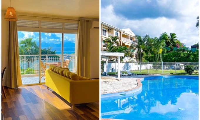 Punaauia Apartment | Manui Swimming Pool Condo with Sea & Moorea views