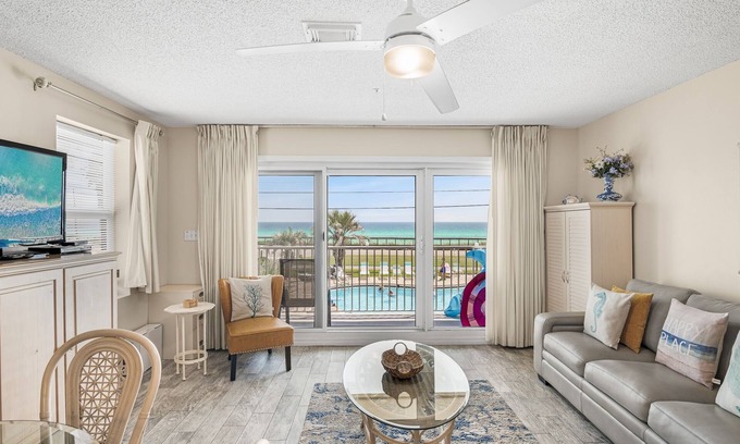 Miramar Beach Condo | Maravilla 2213 ~ Ocean Views, Gulf-Front Destin Condo, Balcony w/Seating