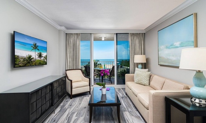 Marco Island Condo | Marco Beach Ocean Suite 910 - Remodeled with Gulf View!