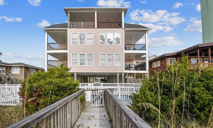 North Myrtle Beach House | Margarita Villas B | Oceanfront 8 Bedroom Home