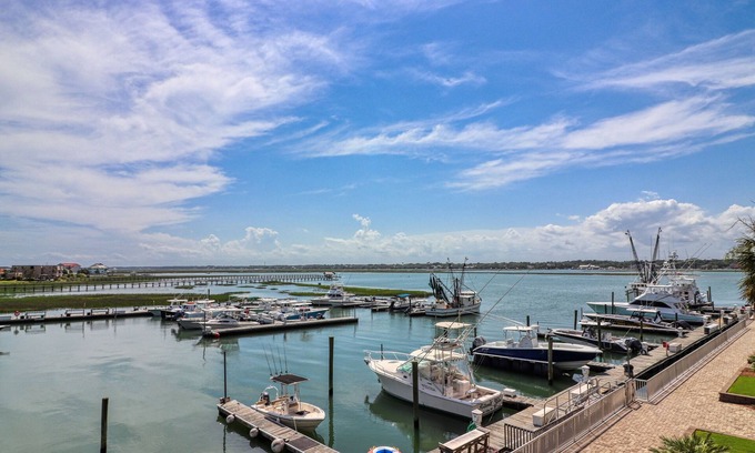 Murrells Inlet Condo | Marlin Quay 204 - Two Bedroom, Two Bath Channel Front Complex Condo