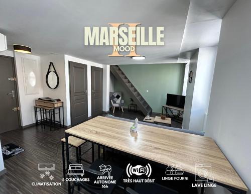 Baille Apartment | Marseille Mood II - Centre ville - calme - Duplex - 5 couchages - cuisine complète