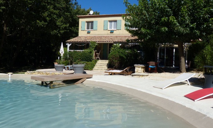 Fontareches House | Mas of 140m2 for 8 people, lagoon pool, 2500m2 of wooded land, wifi