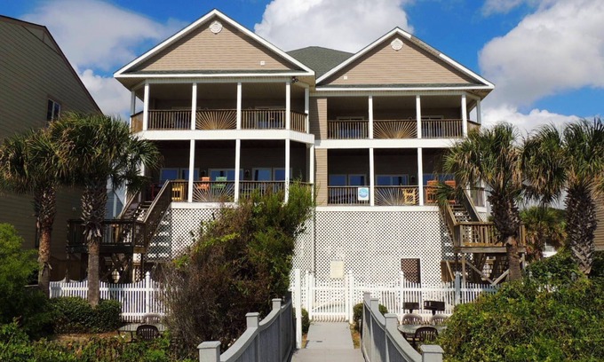 Surfside Beach House | Massive Oceanfront Beach House Great for Reunions & Golfers!