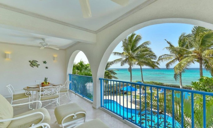 Oistins Villa | Maxwell Beach Villas 201 On The Beach in Barbados