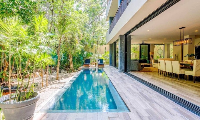 Zama Condo | Mayan Jungle, Private Pool, Art Gallery and Spa