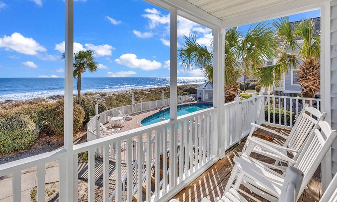 Garden City House | "Mermaid's Delight" Oceanfront Beach House w/pool