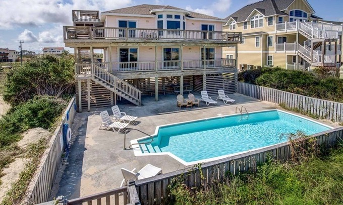 South Nags Head House | Mermaid's Lair | Oceanfront | Private Pool, Hot Tub | Nags Head