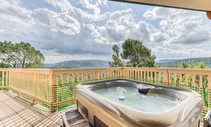 Ruidoso House | Mesa Verde, Hot Tub, Pedestal Octagon Home/Mount