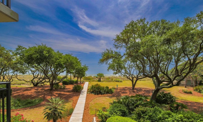 Isle of Palms Condo | Mesmerizing Ocean Views; Private Balcony; Community Pool, Boardwalk to Beach & Playground