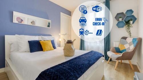 Ivry-port Apartment | Metro 7 - Gare C - Parking Private- Easy Check-in