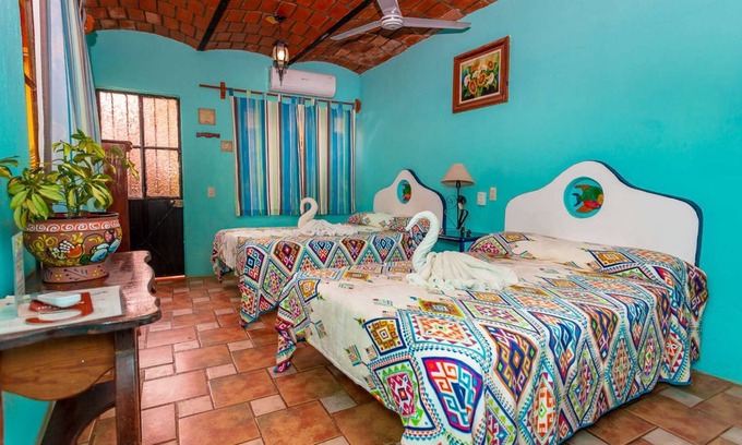 Chacala House | Mexican Style Patio Double Room in Playa Chacala