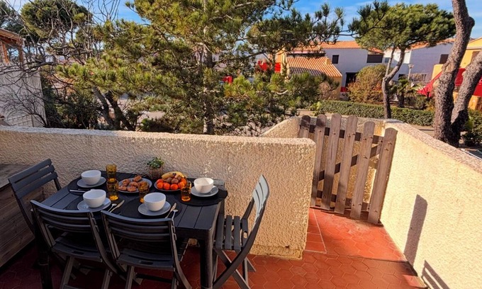 Le Barcares Condo | Mezzanine apartment 100m from the beach, near Place Lydia, close to entertainment.