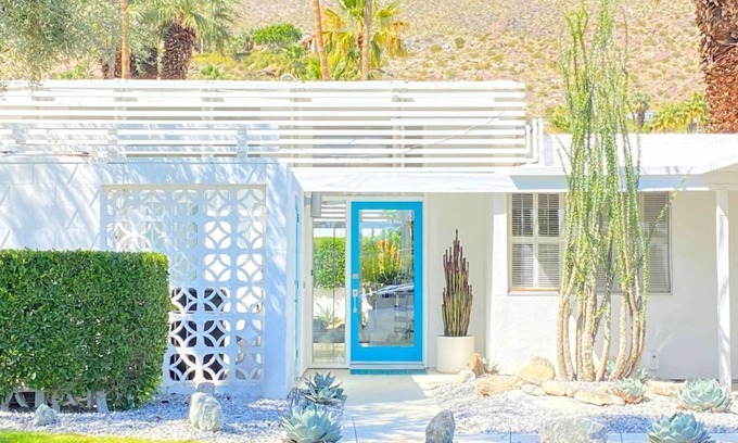 Cahuilla Hills Condo | Mid-Century Gem, Private Patio and Community Pool & Hot Tub