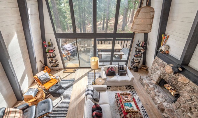 Truckee Cabin | Mid Century Modern A-Frame Cabin at Northstar