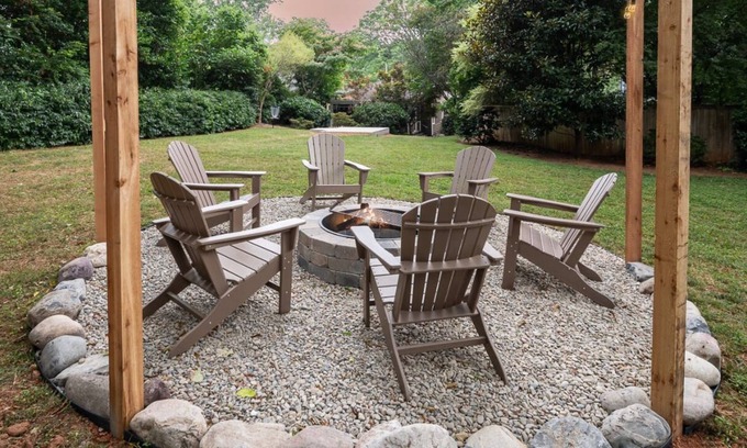 Plaza Midwood House | Midwood Hideaway - Hot Tub + FirePit + Peloton + Putting Green + DiscGolf