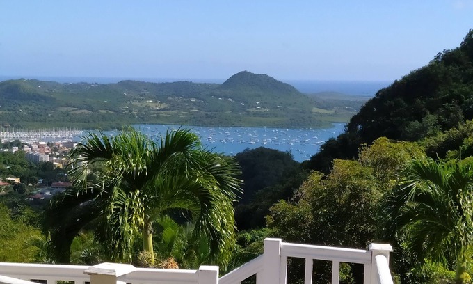 Le Marin Villa | MIGALINE. Creole villa with breathtaking views of the Caribbean Sea