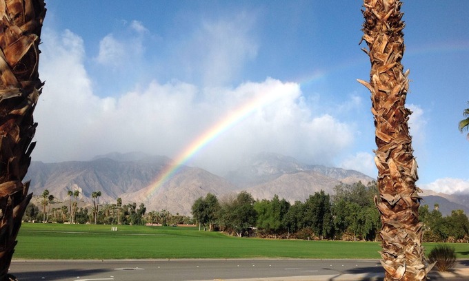 Palm Springs Condo | Million Dollar View - New Patio Furniture!