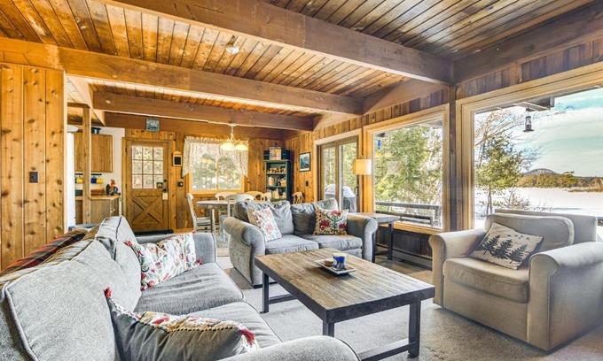 Bridgton House | Million-Dollar View Waterfront Cabin in Bridgton!