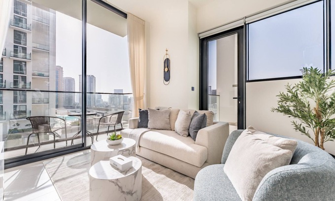 Jumeirah Village Circle Apartment | Minutes from Circle Mall and Grocery Stores 2BR w/Mini Private Pool on Balcony