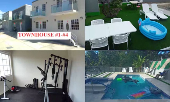 IronShore Estates House | MIRANDO PLACEn4X 2 BED 2 BATH TOWNHOUSE #1-4 GYM+POOL+HOT TUB Sleep 30 PEOPLE