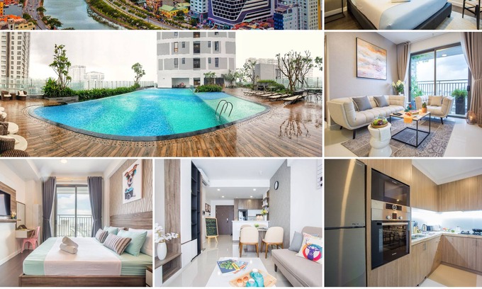 Bach Dang Riverside Apartment | MIX 2 APARTMENTS SAME BUILDING HIGH FLOOR NEAR CENTER W FREE GYM & POOL