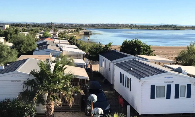 Serignan-Plage House | Mobil home 27m2 - 2 Schlafzimmer - Teich 6 Personen