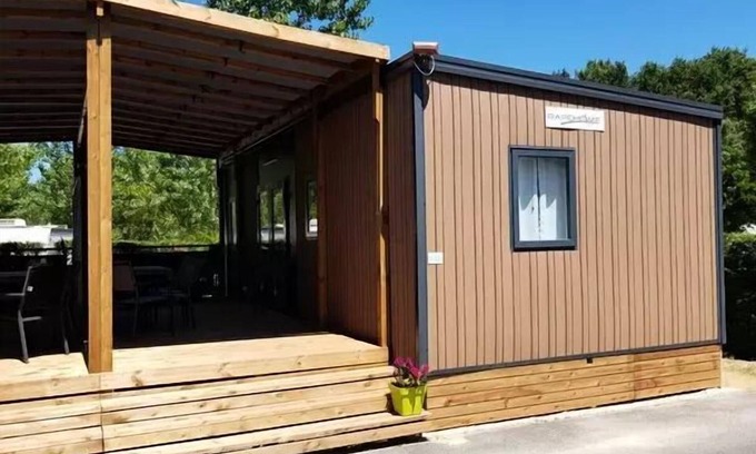Sadirac House | Mobil-Home Akazie 3 Zimmer 4 Personen Klimaanlage + TV 2sdb