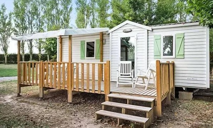 Angles House | Mobil-home | Classic | 2 Ch. | 4/6 pers. | Raised terrace | A/C | TV