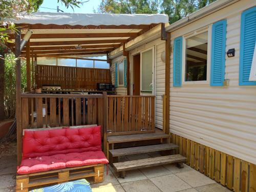 La Tamarissiere Other | Mobil Home climatisé avec terrasse dans camping l'Escale, calme, à 20 mn à pied de la plage