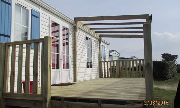 Plouguerneau House | Mobil home 36m2- 4/6 pers seaside and beach on traditional campsite