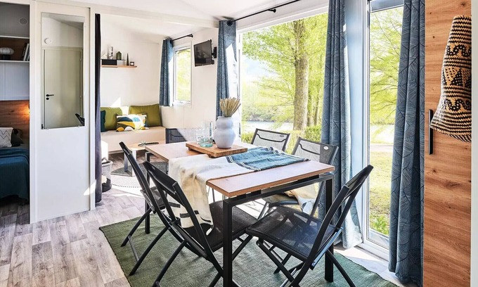 Sadirac House | Mobil-Home Modulo 4 Zimmer 6/8 Personen Klimaanlage + TV