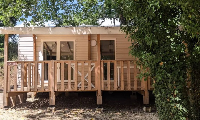 Rochegude House | Mobil home PRESTIGE - 2 komfortable Zimmer mit Klimaanlage - TV 4 Personen