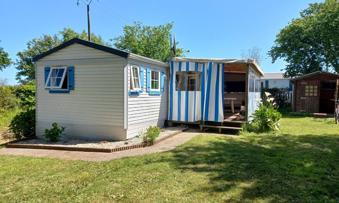 Plouezec House | Mobil Home - Terrain Arboré 400m