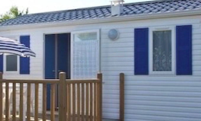 Plouha RV Rental | Mobile Home 'Bikini' with Private Terrace and Private Garden
