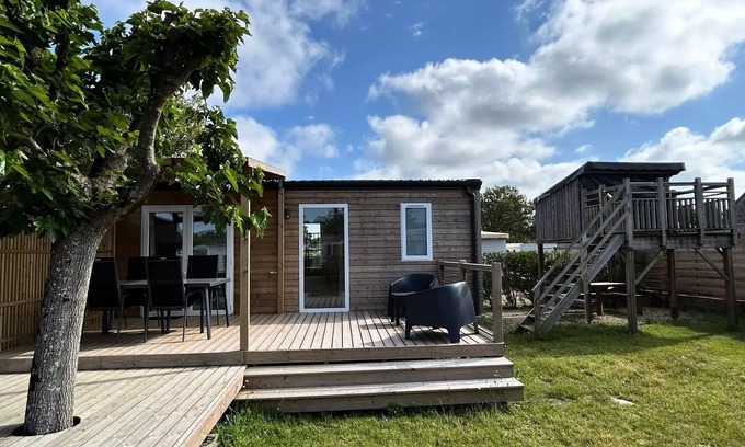 Saint-Molf House | Mobilheim 3 Zimmer 4 Personen + Cabane Kinder + TV